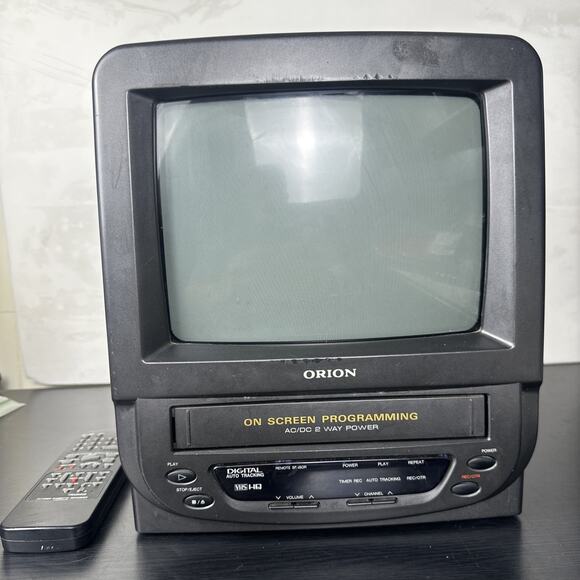 Vintage CRT Orion 9" TV/VCR Combo Player TVCR0950A *PARTIALLY WORKING* - Picture 1 of 13